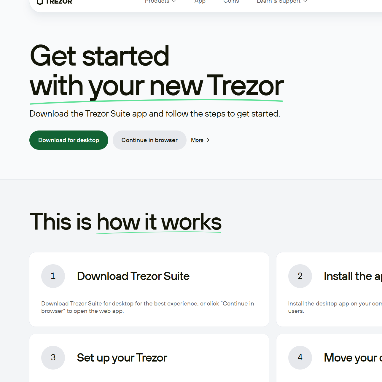 Trezor Start